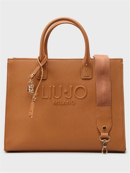 Borsa tote con logo goffrato LIU JO | AA6149ES029/X0742